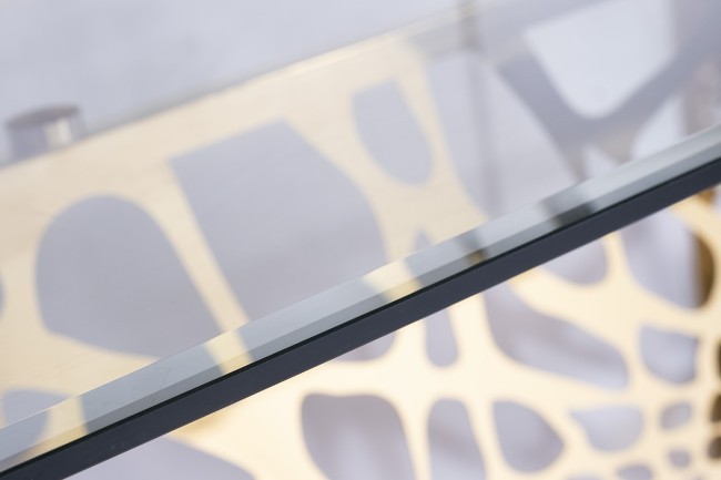 Стол обеденный стекло прозр/золото 240*110*74,5см (TT-00008765) Стол обеденный стекло прозр/золото 240*110*74,5см (TT-00008765)