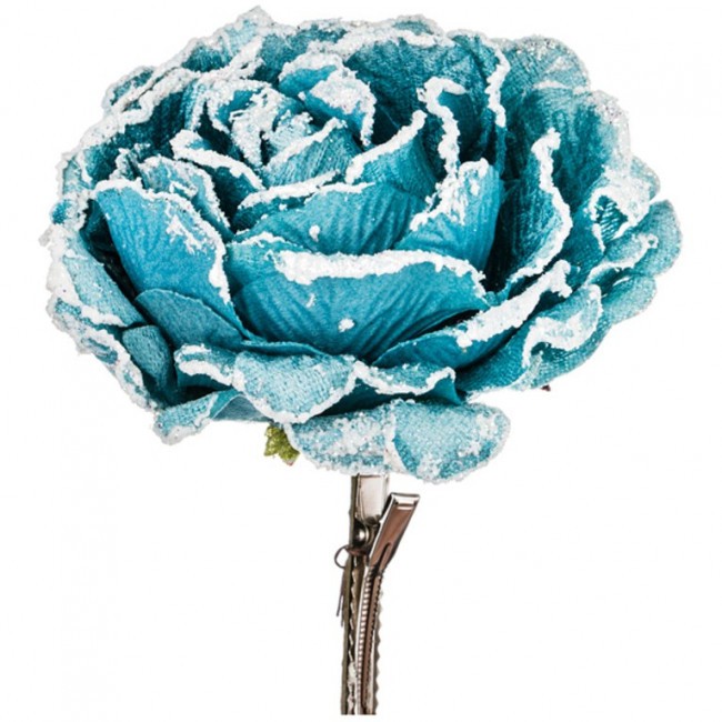 Цветок искусственный "роза" диаметр=15 cm. на клипсе Lefard (241-1858)