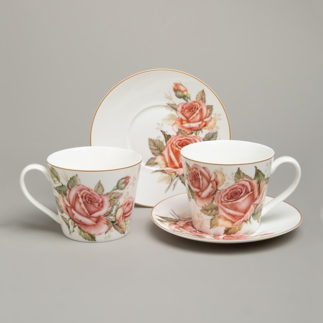 Чайный набор lefard "корейская роза" на 2 пер. 4 пр. 300 мл Lefard (590-676)