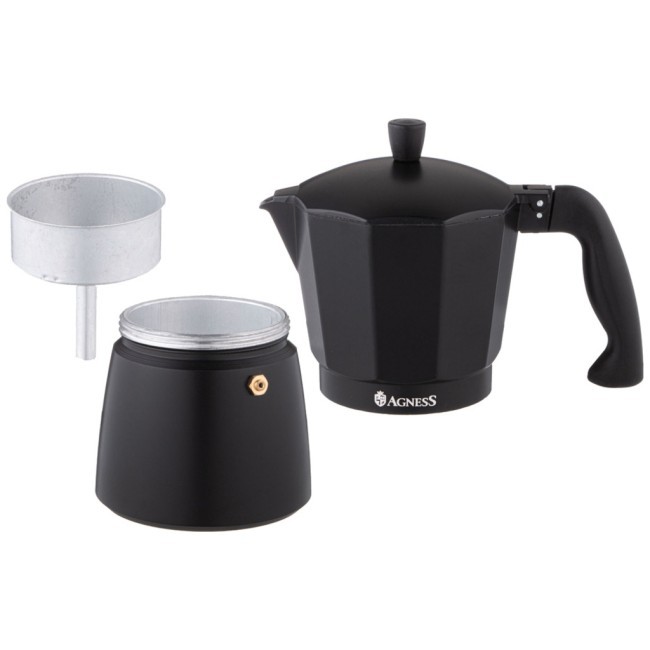 Кофеварка гейзерная "bonjour", 300 мл на 6 чашек Agness (944-011)