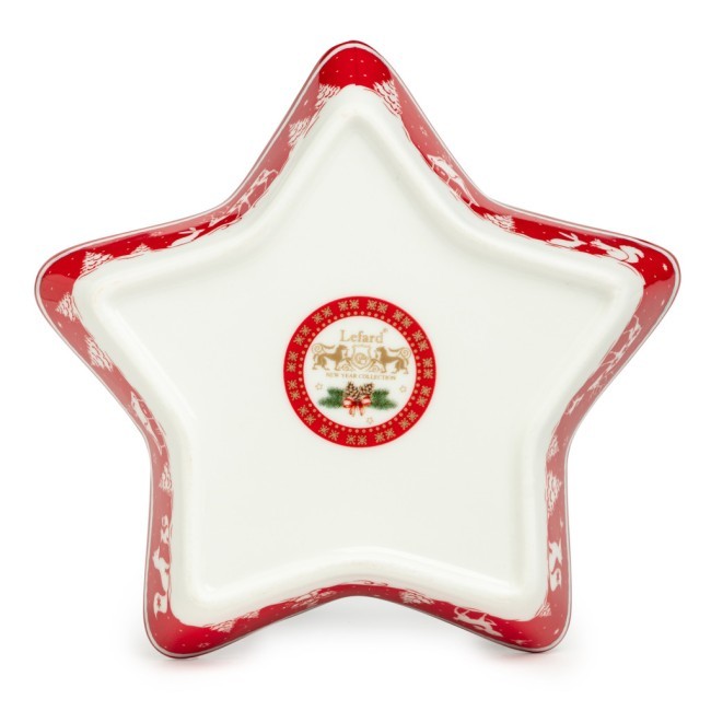Блюдо lefard "с новым годом!" в форме звезды 17,5*17,5*3,5 см красное Lefard (85-1957-1) Блюдо lefard "с новым годом!" в форме звезды 17,5*17,5*3,5 см красное Lefard (85-1957-1)