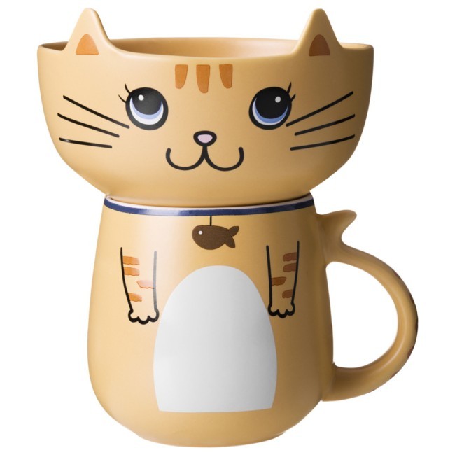 Набор для завтрака lefard "cat", 2 пр.: салатник 500мл, кружка 450мл Lefard (260-1083)