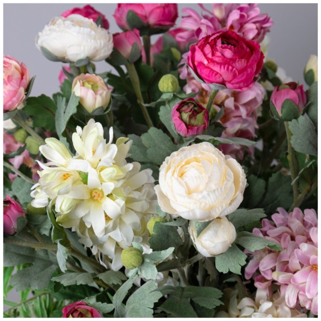 Цветочная композиция "фуксия" ширина 43 см*высота 45 см- без упаковки Lefard (23-2458) Цветочная композиция "фуксия" ширина 43 см*высота 45 см- без упаковки Lefard (23-2458)