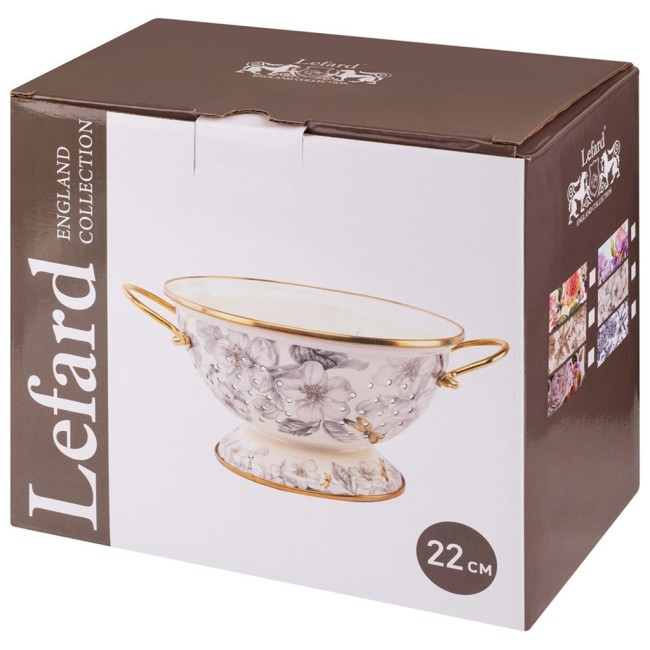 Дуршлаг lefard эмалированный, серия irises, 22*13 см Lefard (950-755)