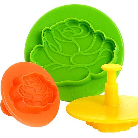 Формочки с поршнем 3пр ЦВЕТОК МВ (24013)