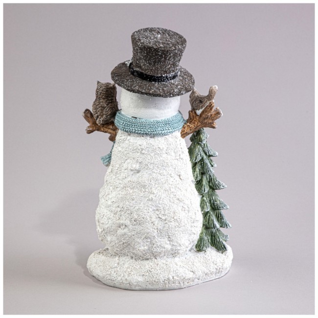 Статуэтка "снеговик" с led-подсветкой 14х12х23 см Lefard (121-113)