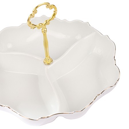 Менажница с ручкой 3 секции керамика 24х4,5 LR (90013-311)