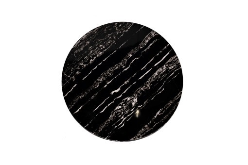 Стол журнальный круглый черный / хром d60*48cм (TT-00011723)