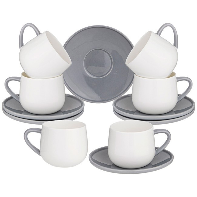Чайный набор lefard на 6 пер. 12 пр. 250 мл серый Lefard (264-972)