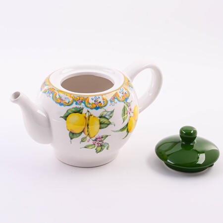 Заварочный чайник с крышкой 950мл Лимонный праздник доломит LR (60159) Заварочный чайник с крышкой 950мл Лимонный праздник доломит LR (60159)