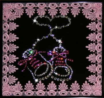 Картина На рождение с кристаллами Swarovski (1222)