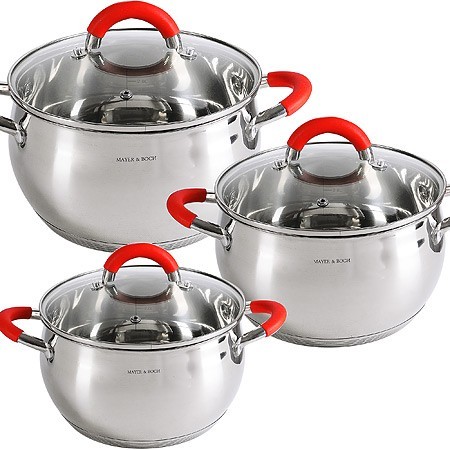 Набор посуды 6пр 2+2,8+4 л Mayer&Boch (30993)