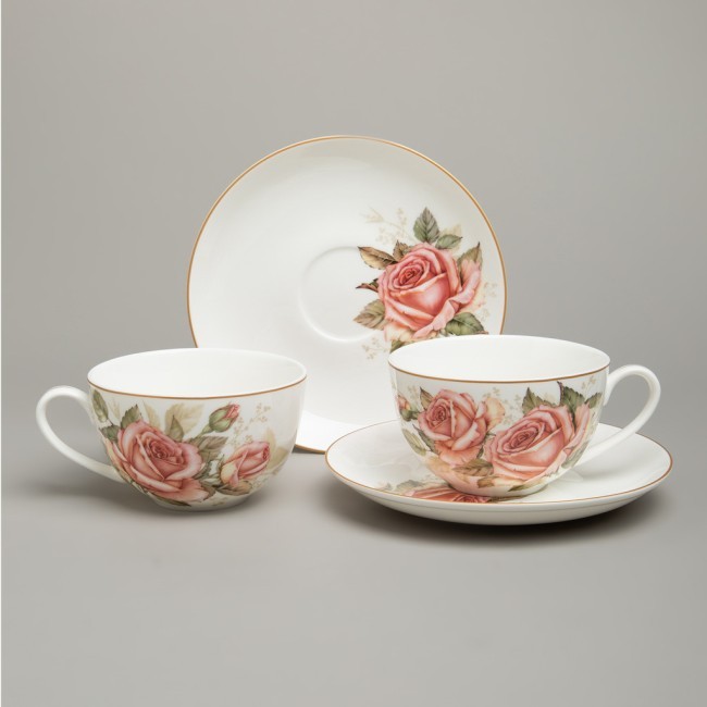 Чайный набор lefard "корейская роза" на 2 пер. 4 пр. 300 мл Lefard (590-679)