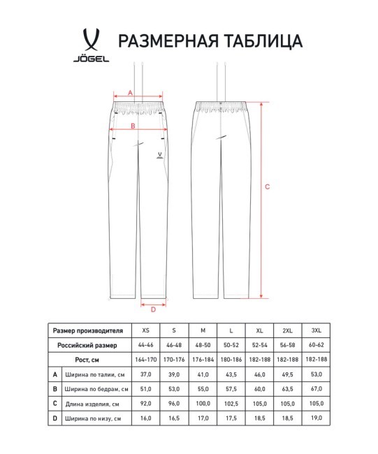 Брюки парадные JÖGEL PREMIER PerFormDRY Woven Pants, черный (2122744)