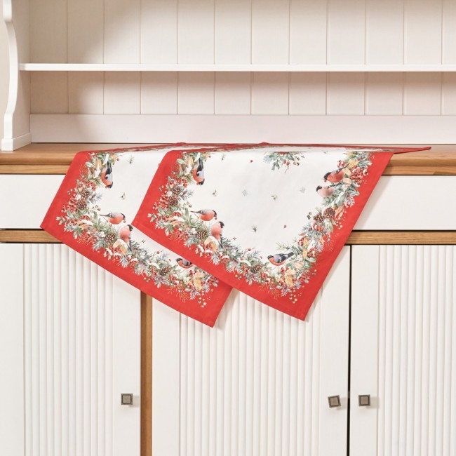 Набор полотенец из 2 шт "морозко.снегири ",40х60см, 100% хлопок,белый,,твил, Lefard (850-745-6) Набор полотенец из 2 шт "морозко.снегири ",40х60см, 100% хлопок,белый,,твил, Lefard (850-745-6)