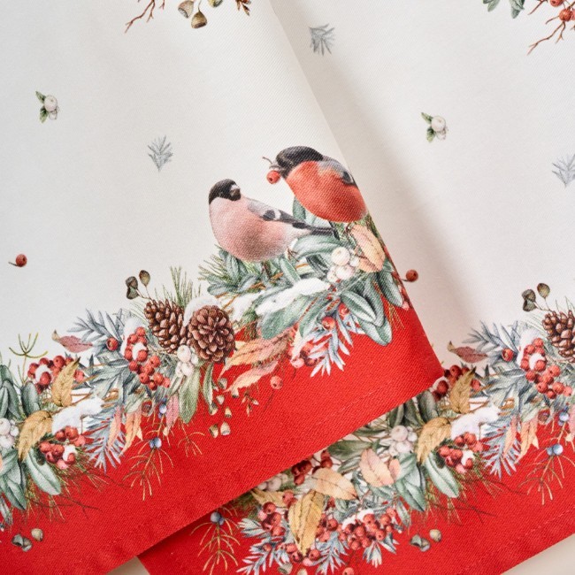 Набор полотенец из 2 шт "морозко.снегири ",40х60см, 100% хлопок,белый,,твил, Lefard (850-745-6) Набор полотенец из 2 шт "морозко.снегири ",40х60см, 100% хлопок,белый,,твил, Lefard (850-745-6)