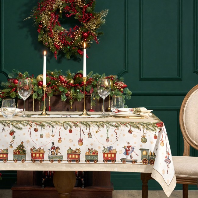 Скатерть "щелкунчик" 140х180см бежевый,100%хлопок , твил Lefard (850-757-2)