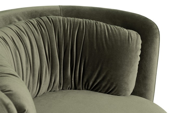 Кресло поворотное велюр зеленый 76*72*71см (TT-00014343)