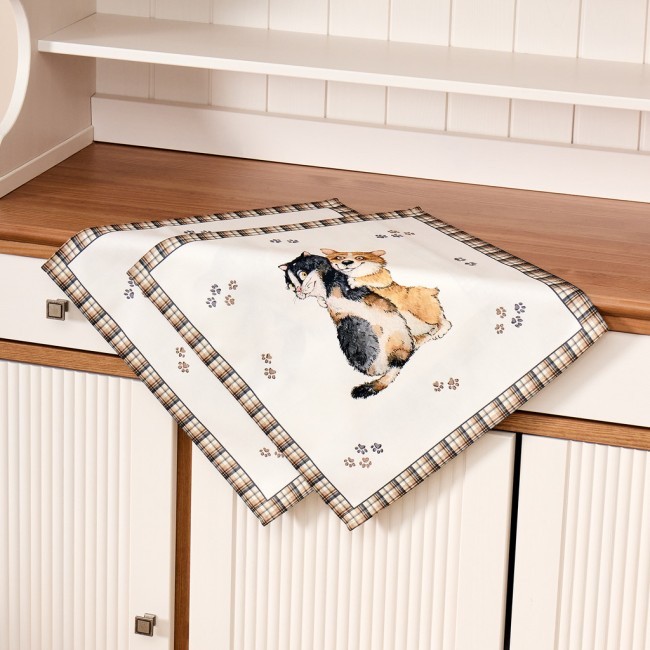 Набор салфеток из 2-х шт "дружба",40х40см, 100% хлопок,твил, белый Lefard (850-721-8) Набор салфеток из 2-х шт "дружба",40х40см, 100% хлопок,твил, белый Lefard (850-721-8)