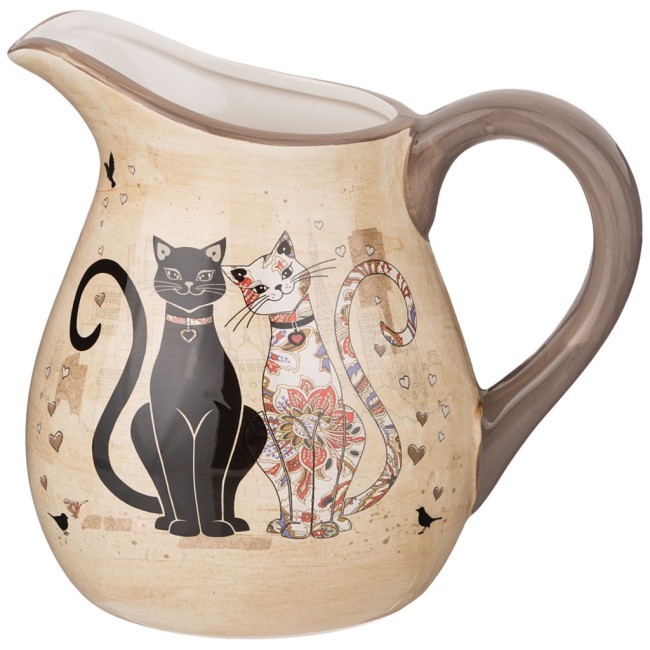 Кувшин agness "парижские коты" 18*13*16,5 см 1150 мл Agness (358-1739)