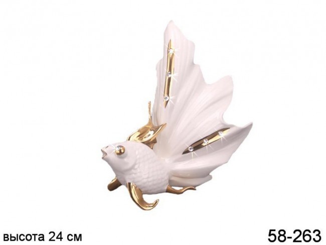 Фигурка "белая рыбка" высота=28 см.(кор-4шт) Lefard (58-263)