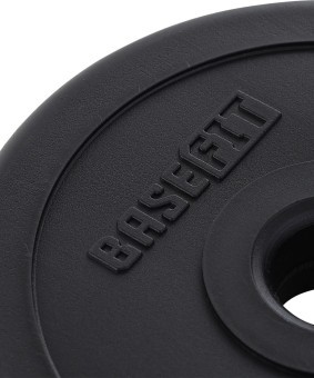 Диск пластиковый BASEFIT BB-203 d=26 мм, черный, 1 кг (1483990)