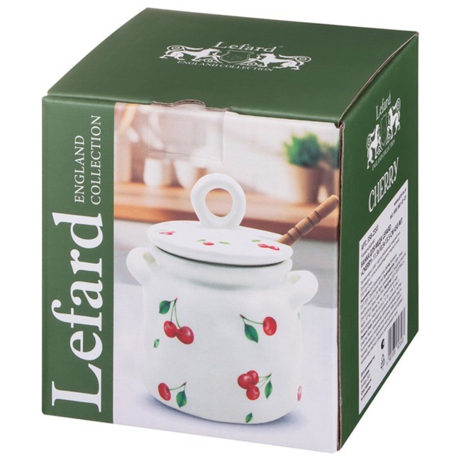 Банка для меда lefard "cherry" 11,5*10,5*1,*5 см 450 мл Lefard (358-2353)