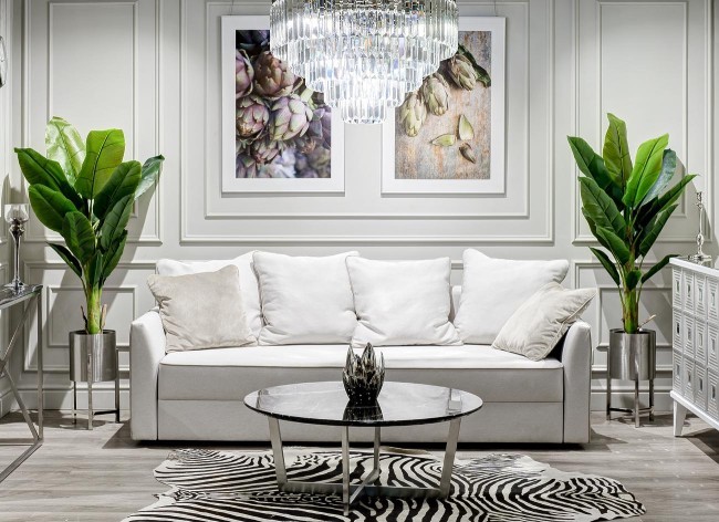 Стол журнальный Nero d100х40,6 см - TT-00001332