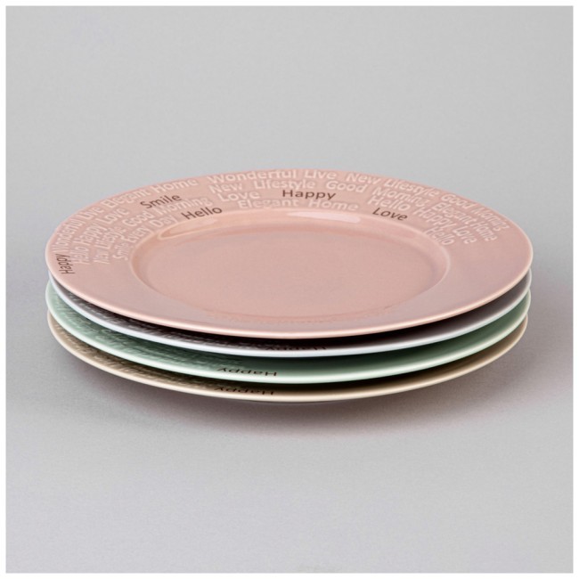 Набор тарелок lefard "good morning" 4 шт. 20 см микс цветов Lefard (42-539)