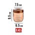 Набор емкостей для сыпучих продуктов 425/660/1000 мл бронза Mayer&Boch (80755-80756-80757)