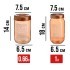 Набор емкостей для сыпучих продуктов 425/660/1000 мл бронза Mayer&Boch (80755-80756-80757)