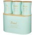 Набор agness "meadow" 2 в 1  хлебница 10 л 34*18*20 см, банка для сыпучих 1,1 л 11*14 см 3 шт Agness (790-245)