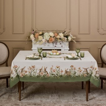 Скатерть "sense" 160х220см ,зеленый 100%хлопок, твил с пропиткой Lefard (850-753-21)