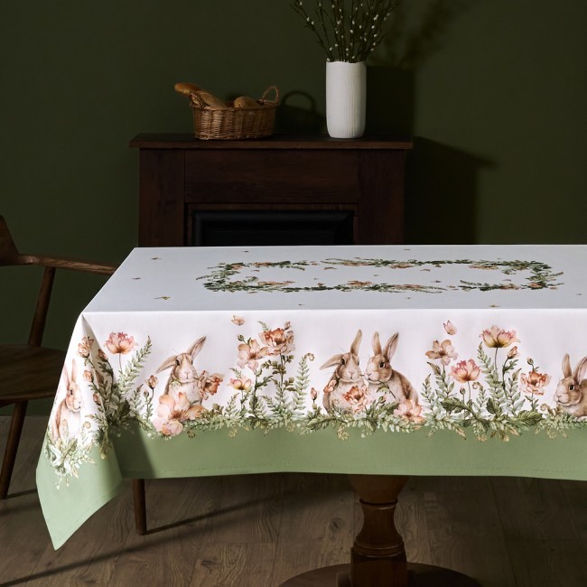 Скатерть "sense" 160х220см ,зеленый 100%хлопок, твил с пропиткой Lefard (850-753-21) Скатерть "sense" 160х220см ,зеленый 100%хлопок, твил с пропиткой Lefard (850-753-21)