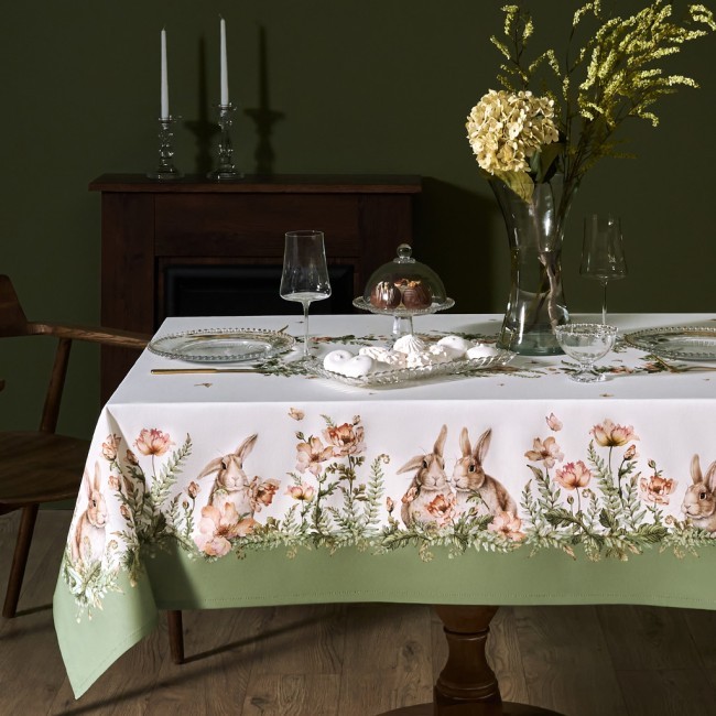 Скатерть "sense" 160х220см ,зеленый 100%хлопок, твил с пропиткой Lefard (850-753-21) Скатерть "sense" 160х220см ,зеленый 100%хлопок, твил с пропиткой Lefard (850-753-21)