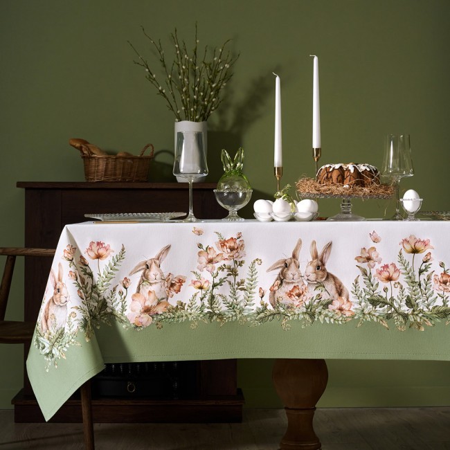 Скатерть "sense" 160х220см ,зеленый 100%хлопок, твил с пропиткой Lefard (850-753-21) Скатерть "sense" 160х220см ,зеленый 100%хлопок, твил с пропиткой Lefard (850-753-21)