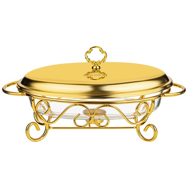 Мармит agness  овальный gold 2,4l Agness (781-501)