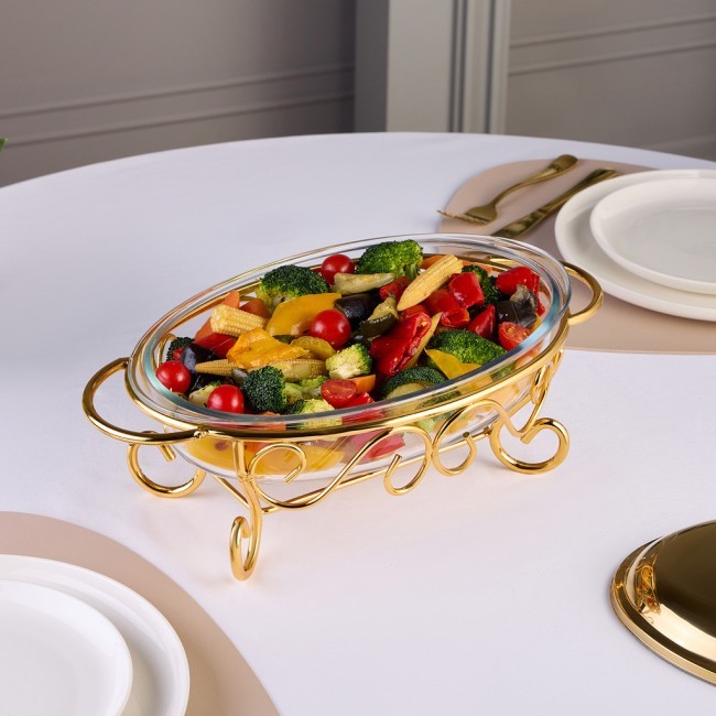 Мармит agness  овальный gold 2,4l Agness (781-501)