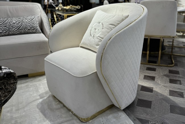 Кресло Olten, велюр кремовый 86*86*90см (без канта) (TT-00014757)