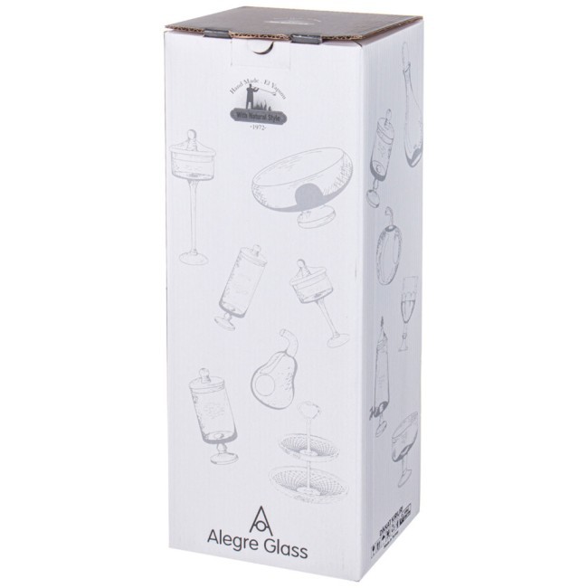 Блюдо на ножке 3 секции brown, 39*14 см Alegre Glass (337-113) Блюдо на ножке 3 секции brown, 39*14 см Alegre Glass (337-113)