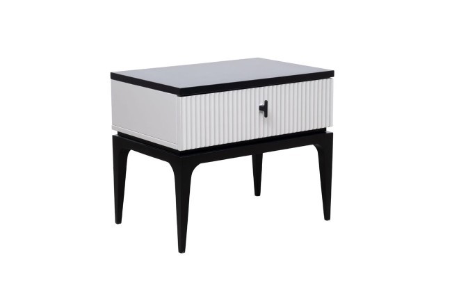 Тумбочка прикроватная Este черно/серая 50*40*50см (TT-00012116)