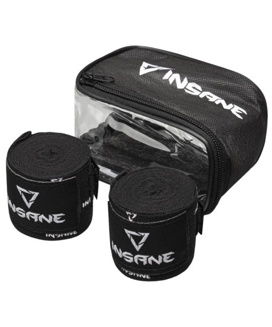 Бинт боксеркий INSANE PRINT, хлопок/нейлон, черный, 2,5 м (2108810)