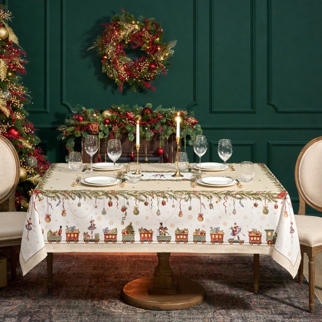 Скатерть "щелкунчик" 160х220см бежевый,100% хлопок,твил Lefard (850-757-21)