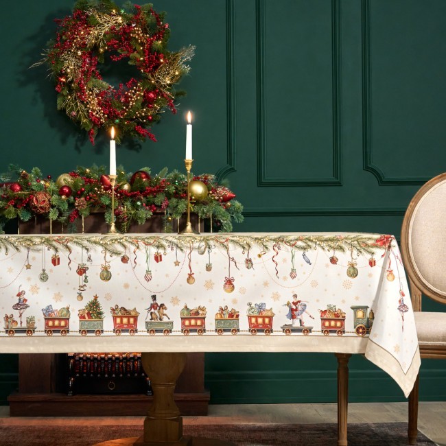 Скатерть "щелкунчик" 160х220см бежевый,100% хлопок,твил Lefard (850-757-21)