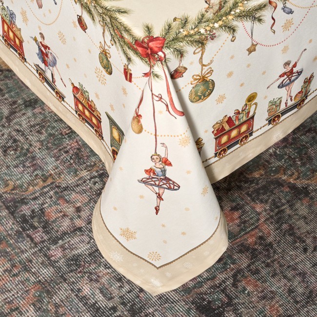 Скатерть "щелкунчик" 160х220см бежевый,100% хлопок,твил Lefard (850-757-21)