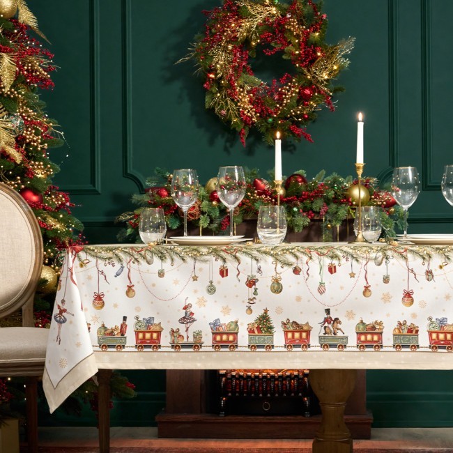 Скатерть "щелкунчик" 160х220см бежевый,100% хлопок,твил Lefard (850-757-21)