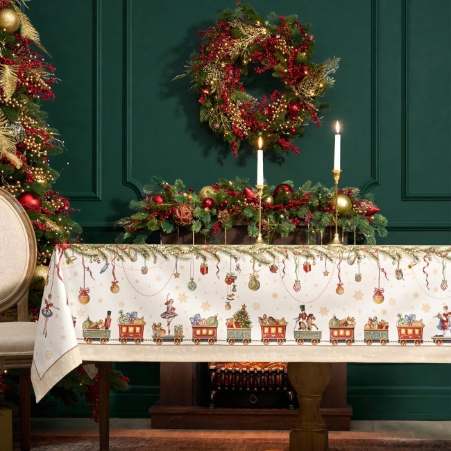 Скатерть "щелкунчик" 160х220см бежевый,100% хлопок,твил Lefard (850-757-21)