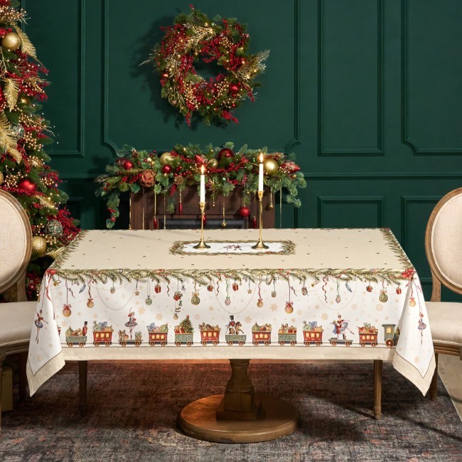 Скатерть "щелкунчик" 160х220см бежевый,100% хлопок,твил Lefard (850-757-21)