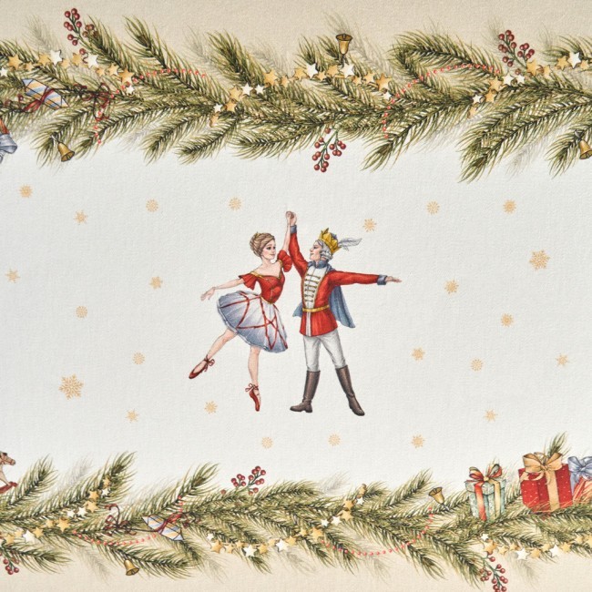 Скатерть "щелкунчик" 160х220см бежевый,100% хлопок,твил Lefard (850-757-21)