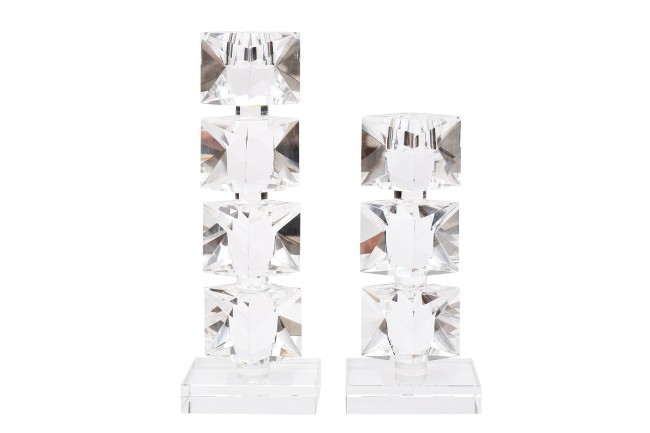 Подсвечник "хрустальный" 9*7*19.5см (TT-00016073) Подсвечник "хрустальный" 9*7*19.5см (TT-00016073)